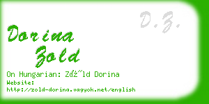 dorina zold business card